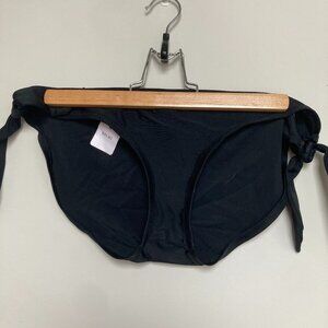 NWT Thyme Maternity Black Bikini Swim Bottom Size M Adjustable Side Tie $36